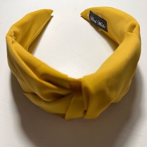 Yellow Fabric Twist Knot Headband